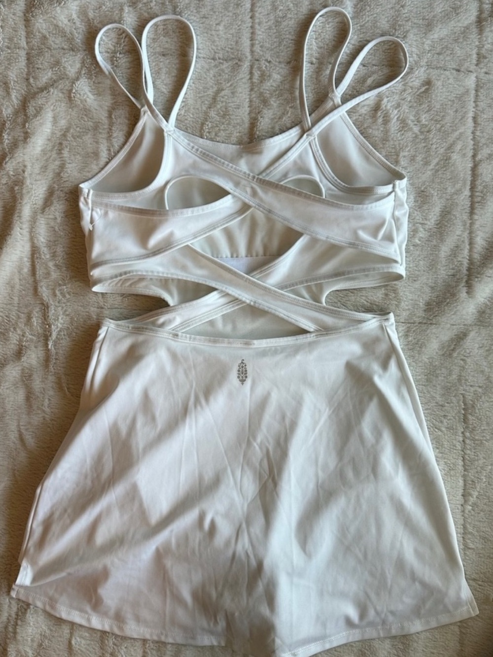 NWOT Free People One More Serve Skortsie Tennis Dress Onesie, M - Picture 4 of 5